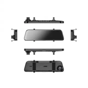 Hikvision AE-DC4928-N6PRO 2K AI vaizdo registratorius su 9,35 colio IPS jutikliniu ekranu, dviem kameromis, veidrodėlio laikikliu, juodas