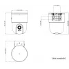 Hikvision DS-2CD1F47G3H-LIUF/SX 4MP Kupolinė IP vaizdo kamera su įmontuotu mikrofonu, 2.8mm objektyvas, IP67, IK10, PoE