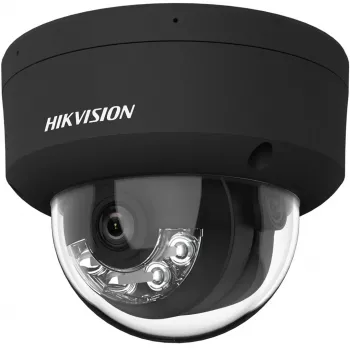 Hikvision DS-2CD2143G2-LIS2U(2,8mm)(BLACK) 4MP AcuSense kupolinė IP vaizdo stebėjimo kamera, 2,8mm fiksuotas objektyvas, juoda