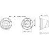 Hikvision DS-2CD2343G2-LI2U(2.8mm) 4MP Turret IP kamera, Live-Guard, AcuSense, juoda