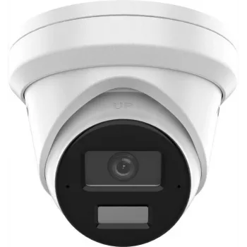 Hikvision DS-2CD2343G2-LI2U 4MP AcuSense Turret IP kamera su išmaniu hibridiniu apšvietimu, 2,8mm