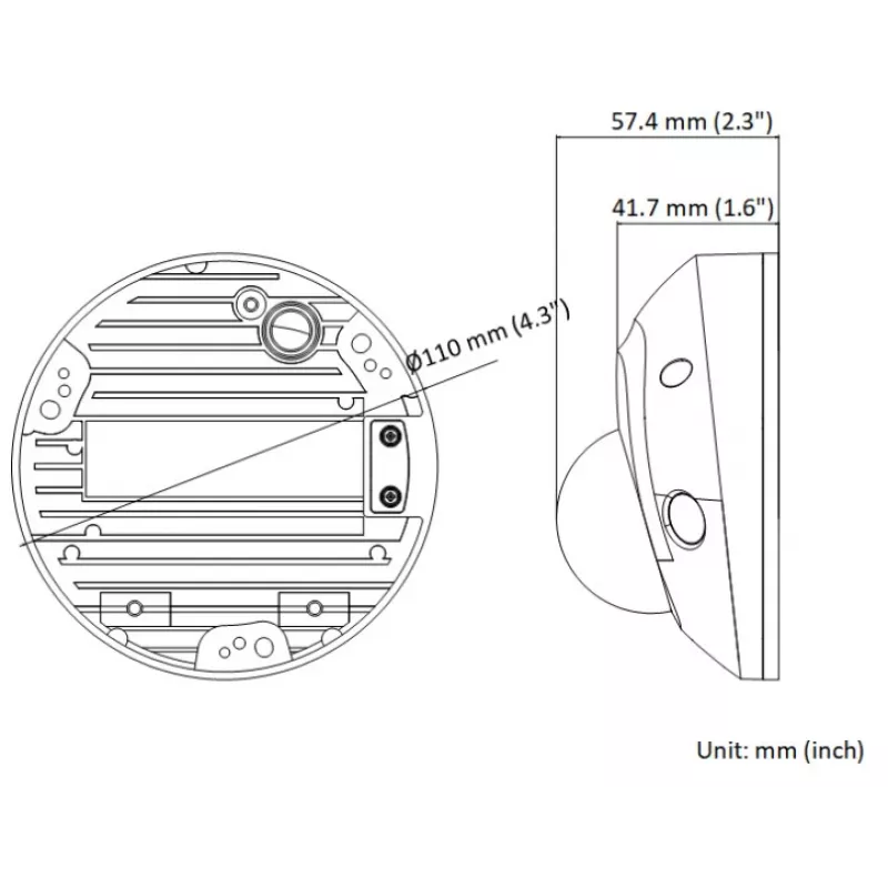 Hikvision DS-2CD2543G2-IWS 4MP AcuSense Wi-Fi IR Dome kamera (2.8mm)