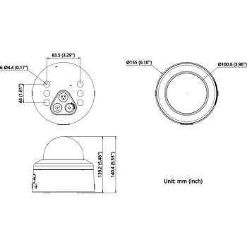 Hikvision DS-2CD2766G3-IPTRZSY (2.8-12mm) juoda 6MP AcuSense IP kulkos vaizdo kamera, H.265+, PoE, 40m IR, IP67/IK10