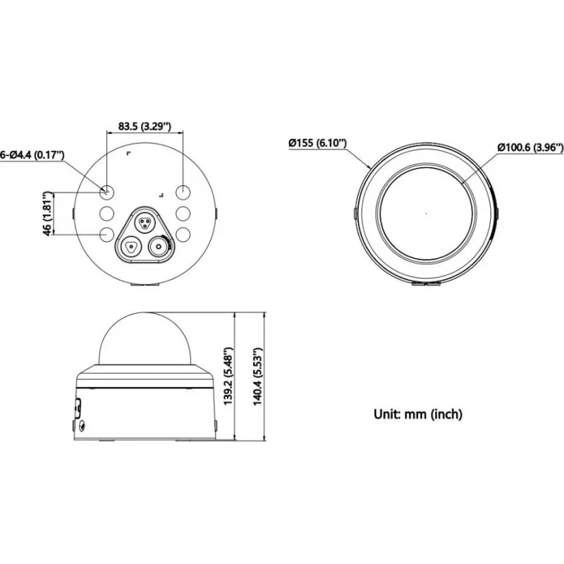 Hikvision DS-2CD2766G3-IPTRZSY (2.8-12mm) juoda 6MP AcuSense IP kulkos vaizdo kamera, H.265+, PoE, 40m IR, IP67/IK10