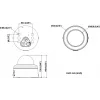 Hikvision DS-2CD2786G3-IPTRZSY 8MP lauko kupolinė IP vaizdo kamera su 2.8-12mm motorizuotu objektyvu, AcuSense, ColorVu, 40m IR, IP67