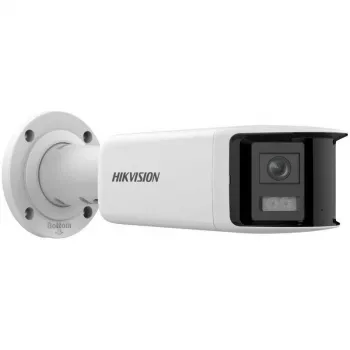 Hikvision DS-2CD2T46G2P-ISU/SL(2.8MM)(C) 4MP Panoraminė AcuSense IP kamera, 2x 2,8mm, 180° FOV, IP67, PoE