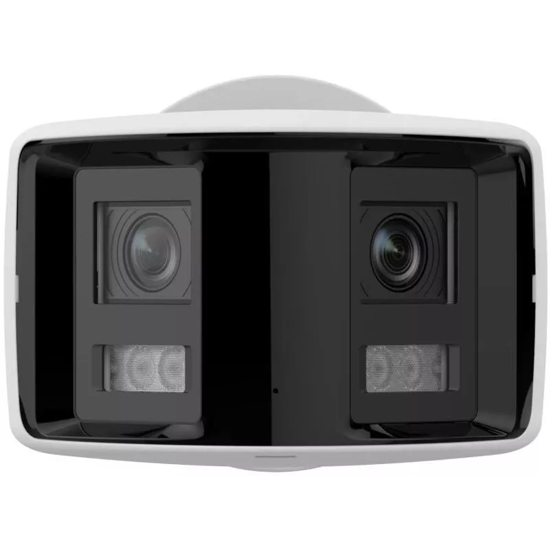Hikvision DS-2CD2T46G2P-ISU/SL(2.8MM)(C) 4MP Panoraminė AcuSense IP kamera, 2x 2,8mm, 180° FOV, IP67, PoE