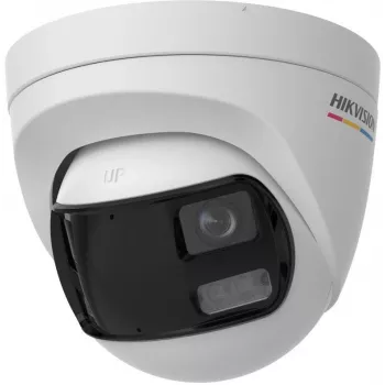 Hikvision DS-2CE72KF3TP-DLS(180°) 3K kupolinė CCTV vaizdo kamera su 2,8 mm objektyvu, 100° matymo lauku, balta šviesa, IP67, 12 VDC
