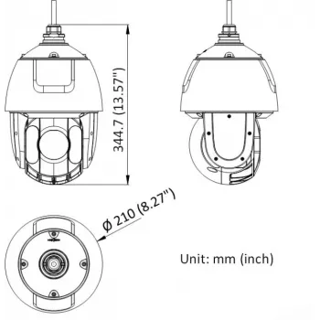 Hikvision DS-2DE5432IWG1-E 4MP 32x PTZ kupolinė IP vaizdo kamera