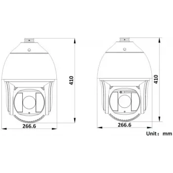 Hikvision DS-2DF8425IX-AELW(T5) 8MP 25x IR tinklo greitaeigė kupolinė kamera su lazeriu, DarkFighterX, 500m lazerio nuotolis