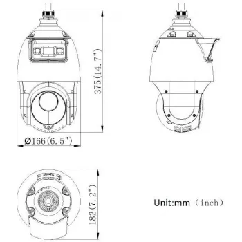 Hikvision DS-2SE4C425MWG-E(14F0) PL 4MP PanoVu dviejų lęšių PTZ kamera su AcuSense ir ColorVu