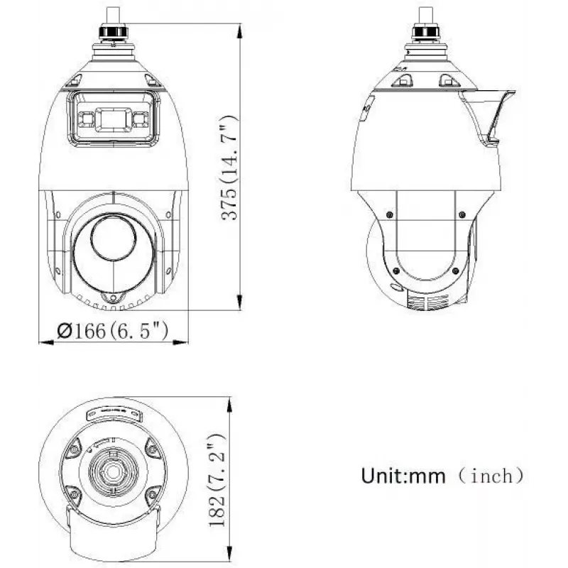 Hikvision DS-2SE4C425MWG-E(14F0) PL 4MP PanoVu dviejų lęšių PTZ kamera su AcuSense ir ColorVu