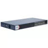 Hikvision DS-3E1520P-EI(O-STD) 20 prievadų Gigabit valdomas PoE+ komutatorius, 16x PoE+ 230W, 2x SFP