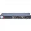 Hikvision DS-3E1526P-EIV2 26 prievadų Gigabit PoE+ valdomas komutatorius su 2 SFP uplink (370W biudžetas)