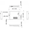 Hikvision DS-3T1510P-SI-FLT(O-STD) 10 prievadų pramoninis valdomas PoE+ valdiklis su 8 Gigabit PoE+ prievadais ir 2 SFP, 120W biudžetas, DIN bėgelis, be maitinimo šaltinio