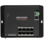Hikvision DS-3T1510P-SI-FLT(O-STD) 10 prievadų pramoninis valdomas PoE+ valdiklis su 8 Gigabit PoE+ prievadais ir 2 SFP, 120W biudžetas, DIN bėgelis, be maitinimo šaltinio
