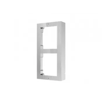 Hikvision DS-KD-ACW2/S paviršinio montavimo jungiamoji dėžutė durų stotelei, 2 modulių, nerūdijančio plieno, atspari oro sąlygoms