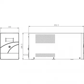 Hikvision DS-UPS3000-R(O-STD)/EU 3000 VA 2400 W Online Double Conversion Rackmount UPS (2U)