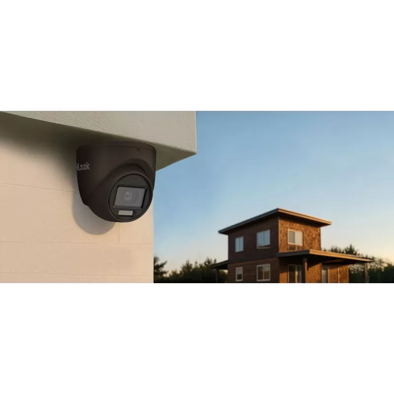 Hikvision Hilook TVI-T8M-20DL 8MP 4-in-1 kupolinė kamera, juoda, 2,8mm