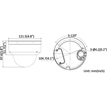 Hikvision iDS-2CD7D87G0-XS 8MP lauko tinklo kupolinė kamera su 2,8–12 mm motorizuotu varifokaliniu objektyvu, 4K, 140dB WDR, IP67, IK10, DarkFighter, išmaniuoju aptikimu, PoE