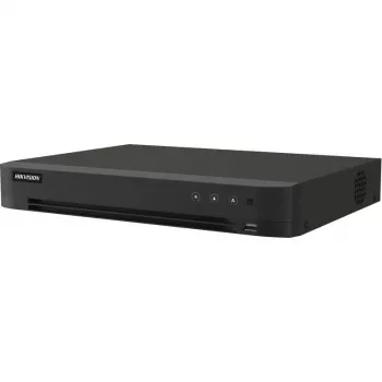 Hikvision iDS-7216HQHI-M1/XT/16A+4/1ALM 5-in-1 hibridinis DVR su AcuSense, 16 kanalų analoginis + 8 kanalų IP, 16 įėjimų / 4 išėjimai