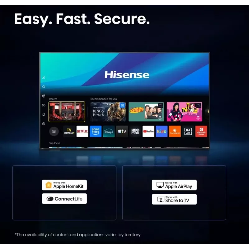 Hisense 32A4S 32 colių (80 cm) Full HD išmanusis televizorius