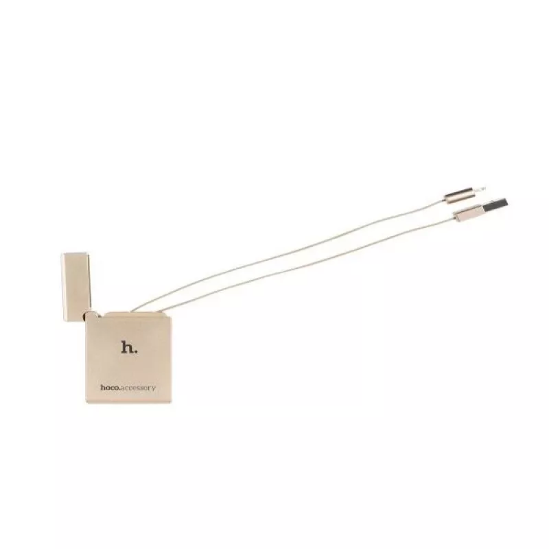 Hoco Apple Lighter UPL17 Gold USB-A to Lightning kabelis 1,2 m