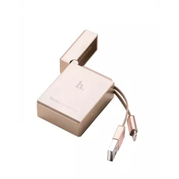 Hoco Apple Lighter UPL17 Gold USB-A to Lightning kabelis 1,2 m
