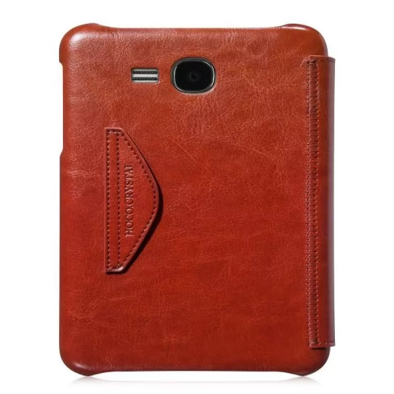 Hoco Crystal Folder Series apsauginis dėklas Samsung Galaxy Tab 3 7.0 T210, ruda spalva