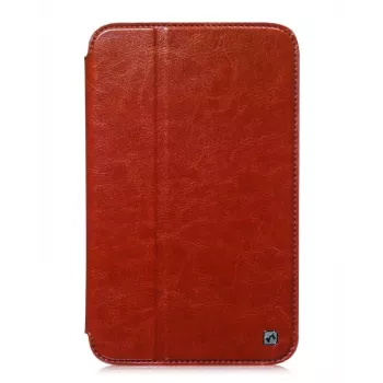 Hoco Crystal Folder Series apsauginis dėklas Samsung Galaxy Tab 3 7.0 T210, ruda spalva