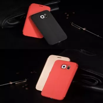 Hoco Juice Series Nappa Flip Case, skirtas Samsung Galaxy Note 5, juoda