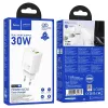 Hoco N63 Gentle PD30W+QC3.0 Įkroviklis (ES) Baltas