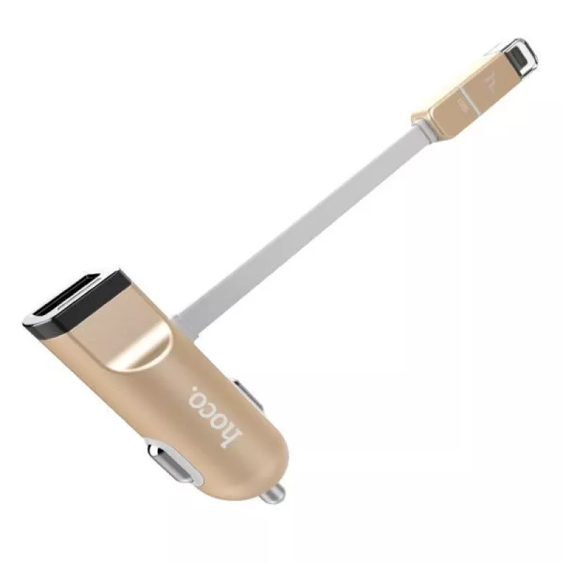 Hoco Universal UCL01 Multifunction Apple + Micro USB laidas, auksinis, 1 m