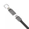 Hoco Universal UCL01 Multifunction Apple + Micro USB laidas sidabrinis 1,2 m