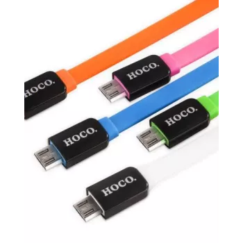 Hoco UPM02 Colorful Micro USB kabelis rožinis 1m