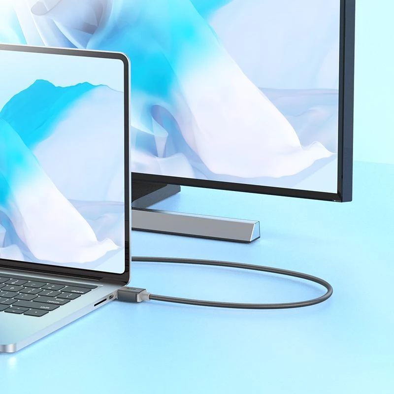 Hoco US08 HDMI 2.0 laidas 2m juodas 4K HDR 18Gbps Kištukas-Kištukas