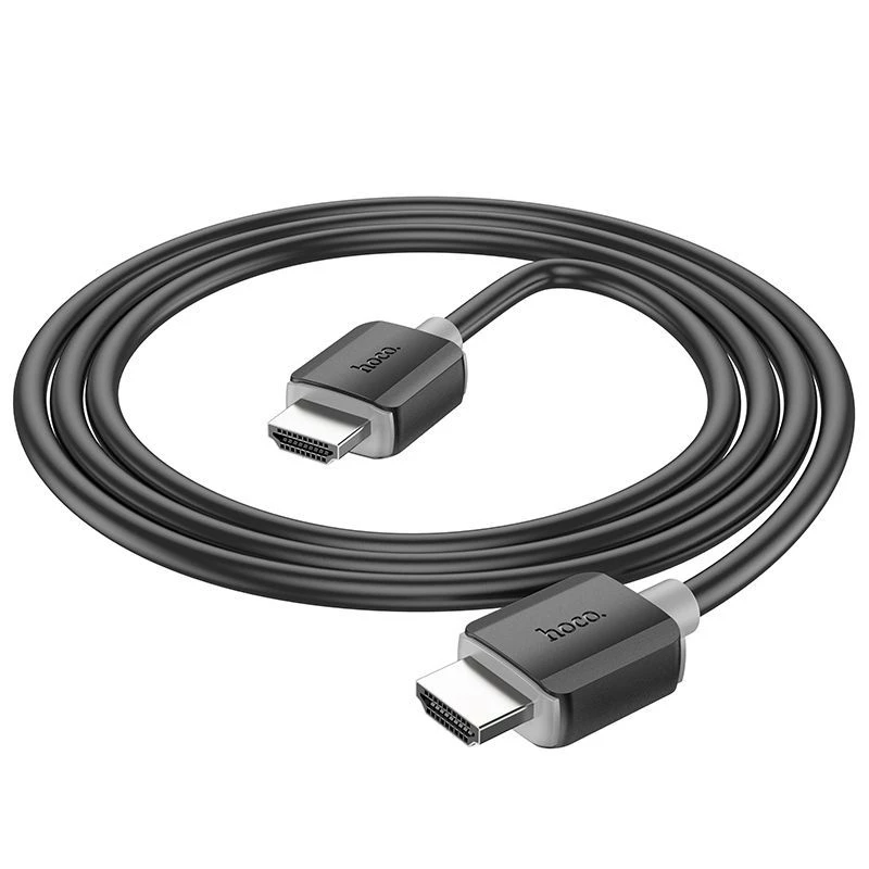 Hoco US08 HDMI 2.0 laidas 2m juodas 4K HDR 18Gbps Kištukas-Kištukas