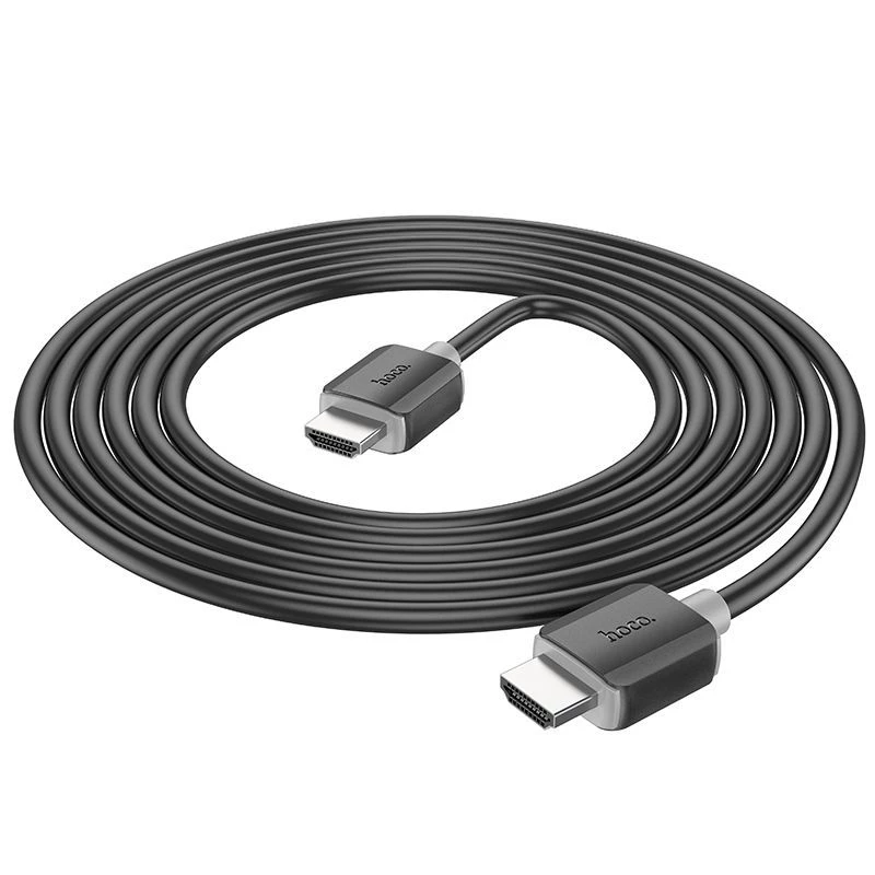 Hoco US08 HDMI 2.0 laidas 3m Juodas 4K HDR Auksuotas