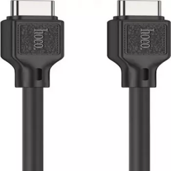 Hoco X90 Cool 60W Silikoninis Įkrovimo ir Duomenų Laidas USB-C į USB-C Juodas