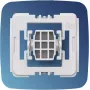 Homematic IP adapteris Gira New Generation, 20 vnt. pakuotė, baltas, plastikinis, IP20, montuojamas ant sienos, varžtai komplekte