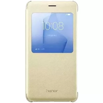 HONOR 8 Smart Cover Gold - Flip Case with Smart Window