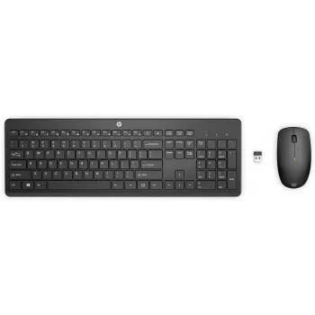 HP 235 belaidis klaviatūros ir pelės rinkinys – 3 zonų išdėstymas – juoda