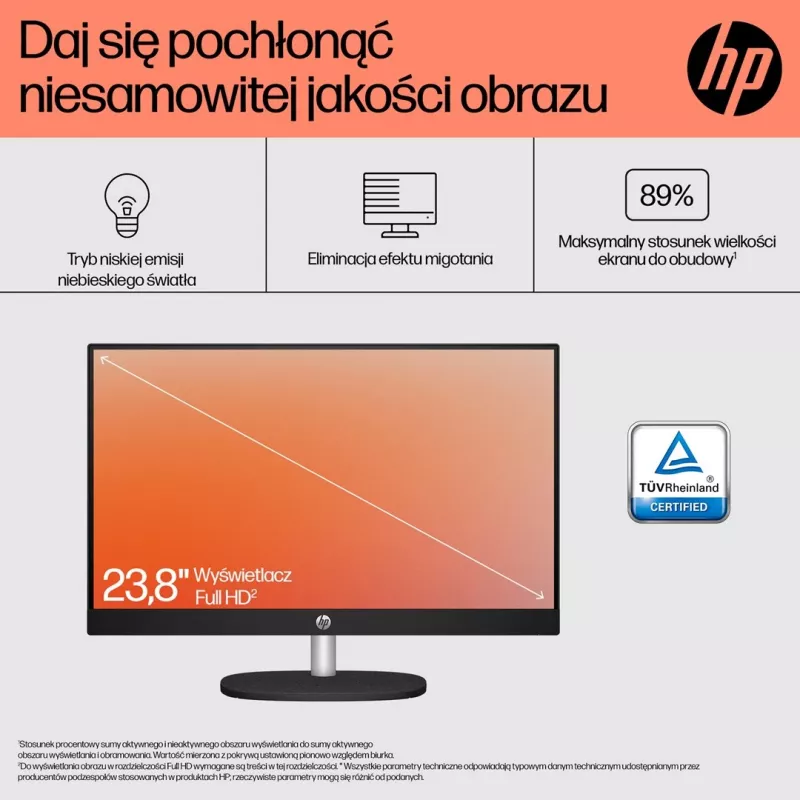 HP 24-cr0332nw AMD Ryzen 7 7730U 23,8 inch Full HD All-in-One PC, 16GB DDR4, 512GB SSD, Windows 11 Home, Wi-Fi 6, White