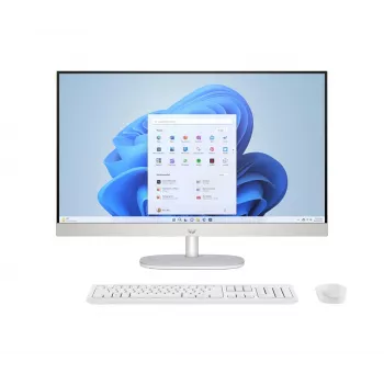 HP 27-cr0224nw Intel Core i5-1335U 27 colių Full HD All-in-One PC, 16 GB DDR4, 512 GB SSD, FreeDOS, Baltas