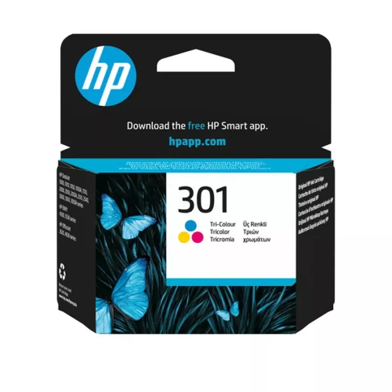 HP 301 Original Black kasetė su rašalu
