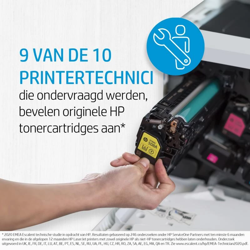 HP 646A geltonos spalvos tonerio kasetė (CF032A) – standartinė talpa
