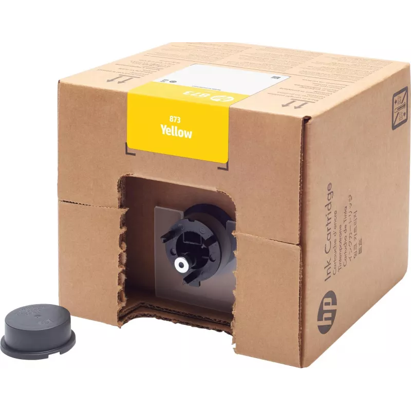 HP 873 Original Latex Ink Cartridge - 3 Litre - Geltona - HP Latex 800, 800 W