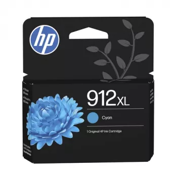 HP 912XL High Yield Cyan Original Ink Cartridge (8,5 ml, 700 Pages) - 3YL81AE#LS1