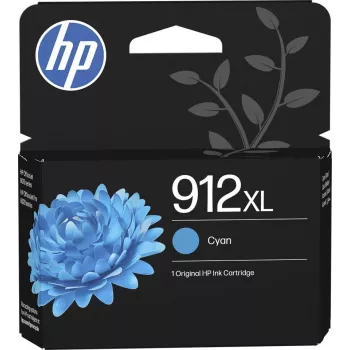 HP 912XL High Yield Cyan Original Ink Cartridge (8,5 ml, 700 Pages) - 3YL81AE#LS1