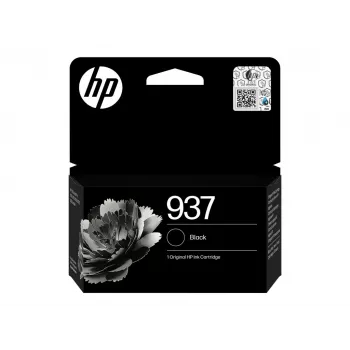 HP 937 Original juoda rašalo kasetė (4S6W5NE#30B)